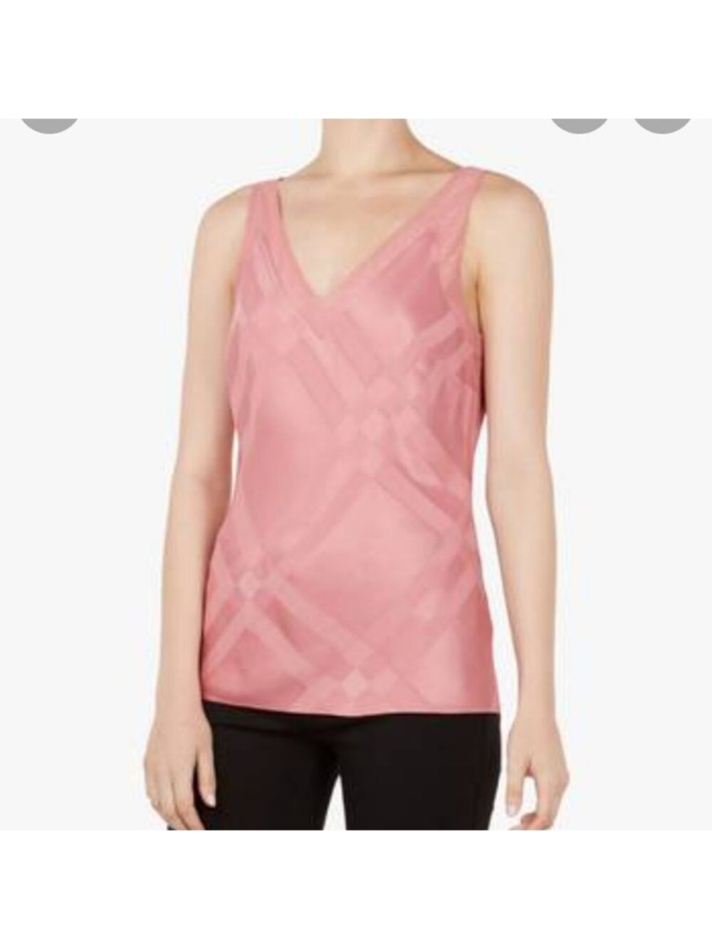 Ted Baker Elten V-Neck Cami tank top in pale pink